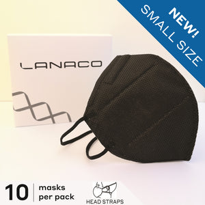 Brezy™ Mask - Black, Head Straps 10-box