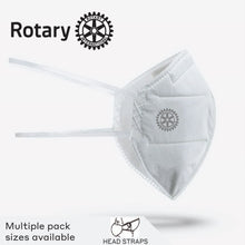 Load image into Gallery viewer, Rotary Brezy™ Mask - White, Head Straps
