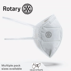 Rotary Brezy™ Mask - White, Head Straps