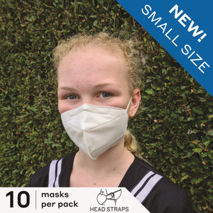 Brezy™ Mask - White, Head Straps 10-box